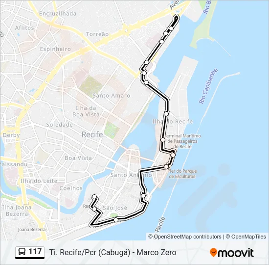 117 Bus Line Map