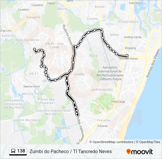 138 Bus Line Map