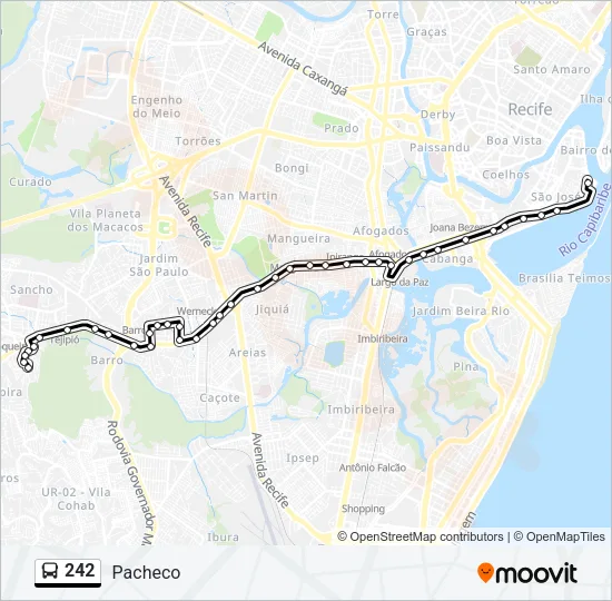 242 Bus Line Map