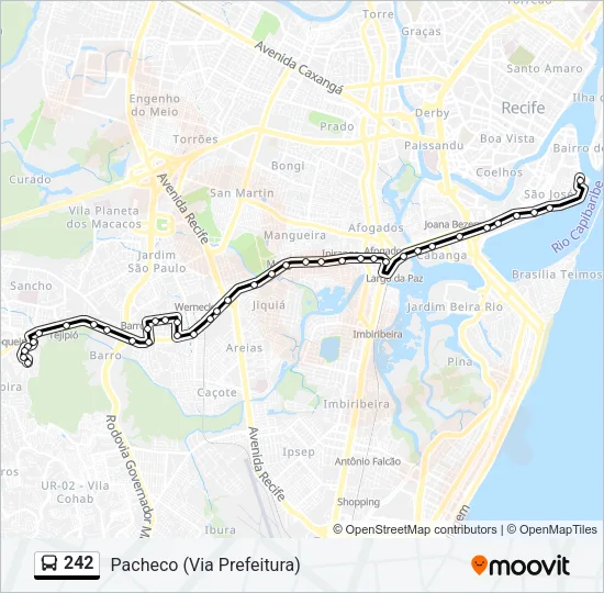 242 Bus Line Map