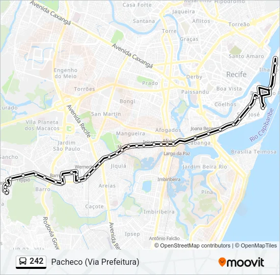 242 Bus Line Map