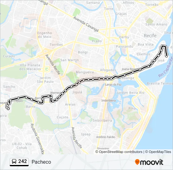 242 Bus Line Map
