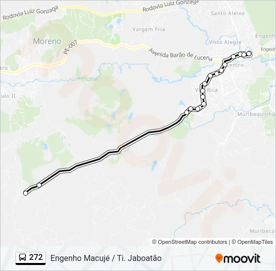 272 Bus Line Map