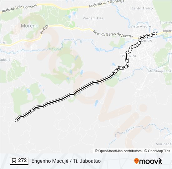 272 Bus Line Map