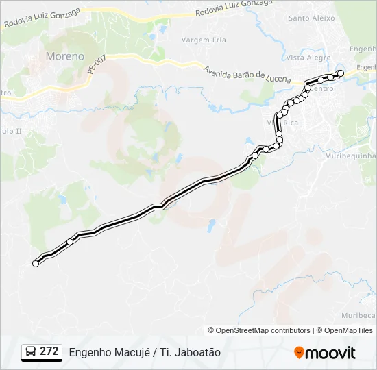 272 Bus Line Map
