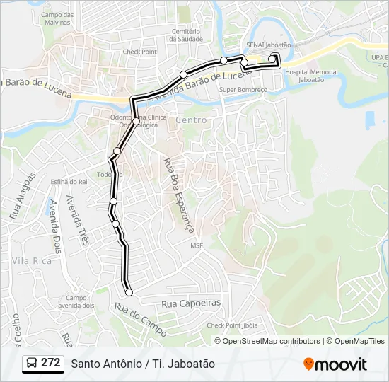 272 Bus Line Map