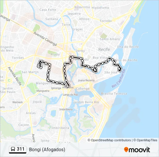 311 Bus Line Map