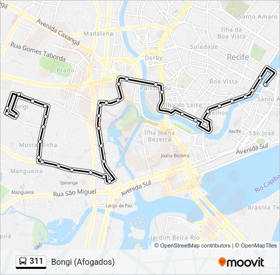 311 Bus Line Map