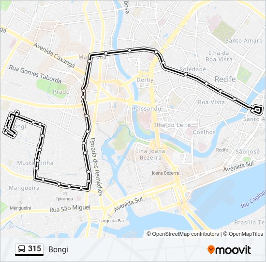 Avenida Brasil, 315 parada - Rotas, horários e tarifas