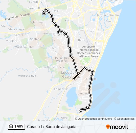 1409 Bus Line Map