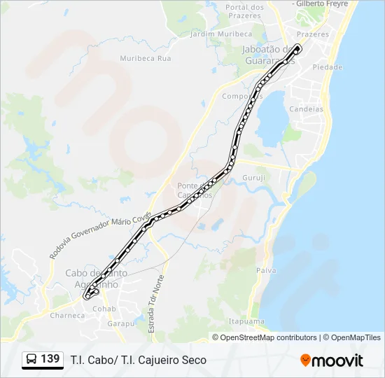 139 Bus Line Map