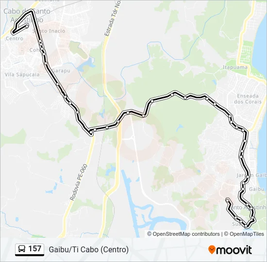 157 Bus Line Map