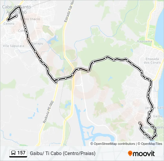 157 Bus Line Map