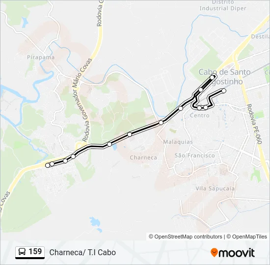 159 Bus Line Map