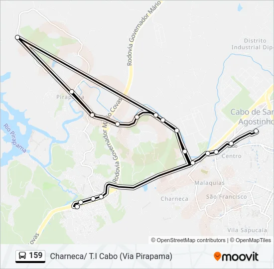 159 Bus Line Map