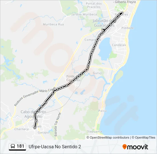 181 Bus Line Map
