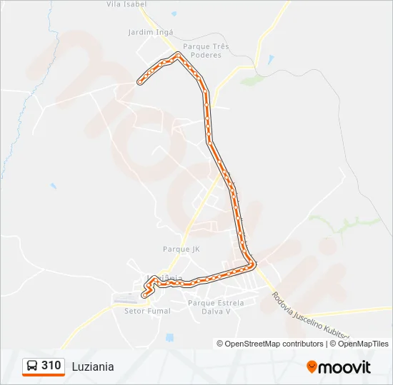 310 Bus Line Map