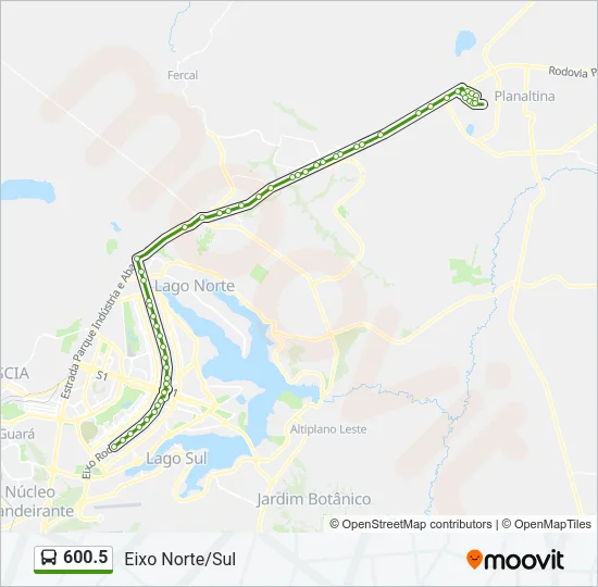 600.5 Bus Line Map