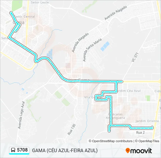 5708 Bus Line Map