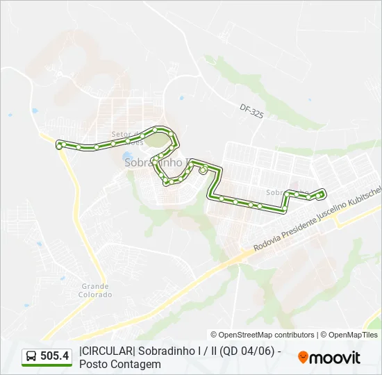 505.4 Bus Line Map