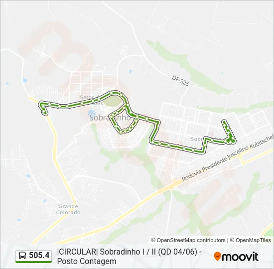505.4 Bus Line Map
