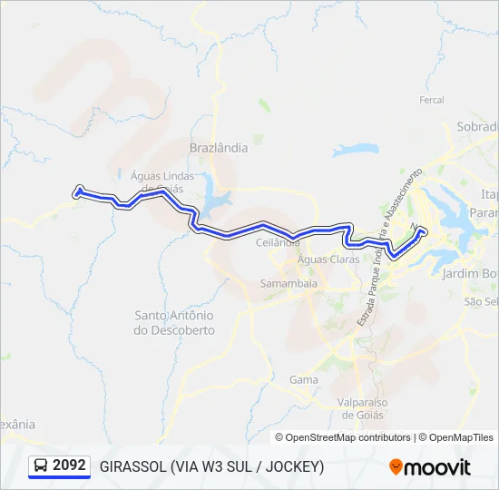 2092 Bus Line Map