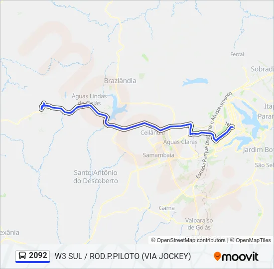 2092 Bus Line Map