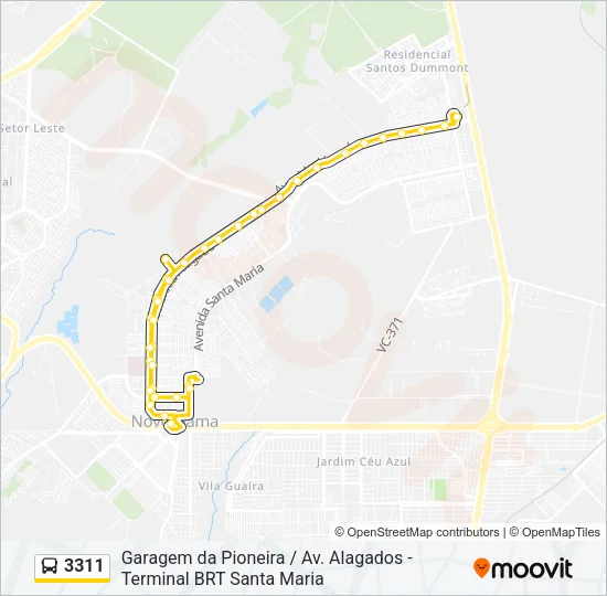 3311 Bus Line Map