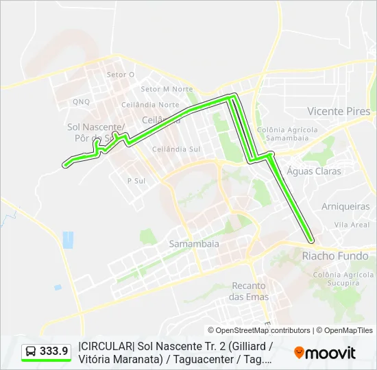 333.9 Bus Line Map