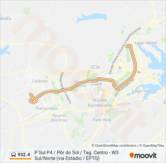 932.4 Bus Line Map