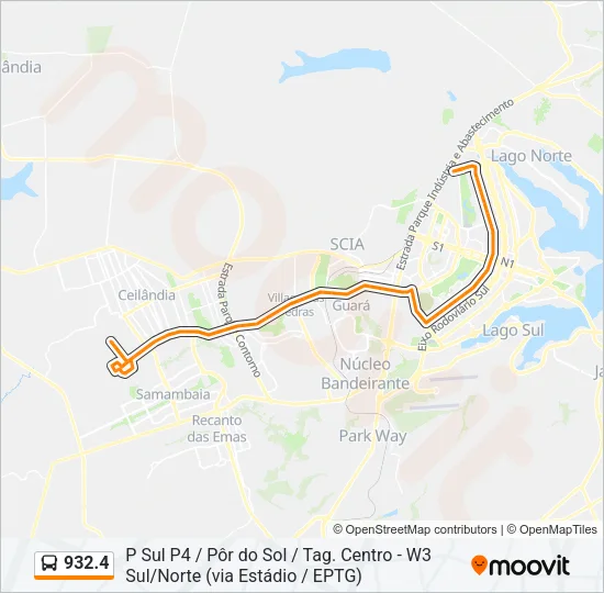 932.4 Bus Line Map