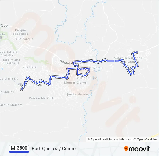 3800 Bus Line Map