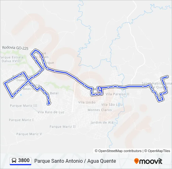 3800 Bus Line Map