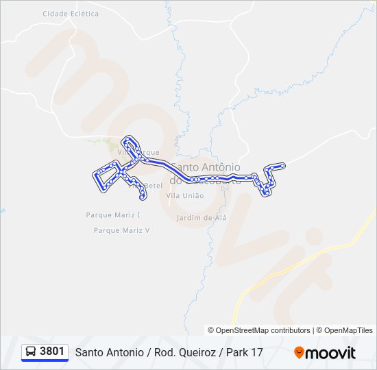 3801 bus Line Map