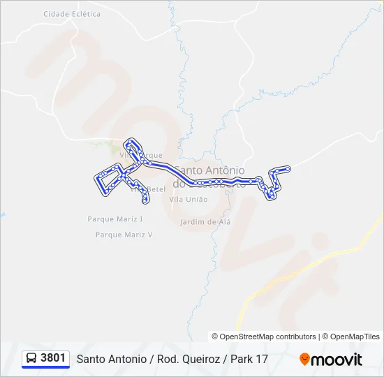 3801 Bus Line Map