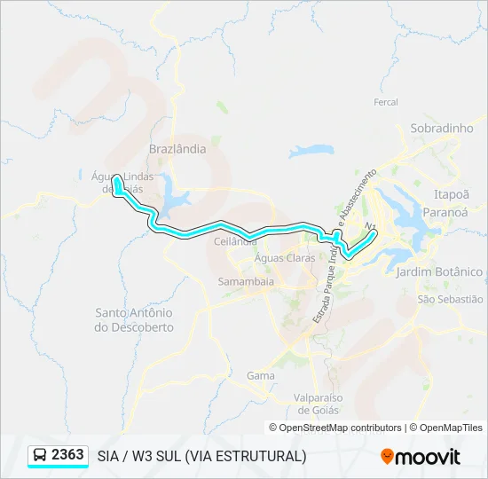 2363 Bus Line Map