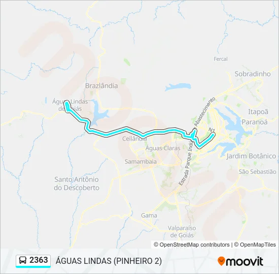 2363 Bus Line Map