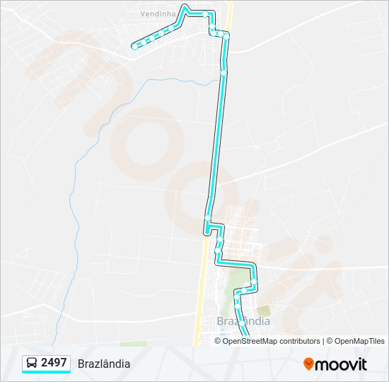 Mapa de 2497 de autobús