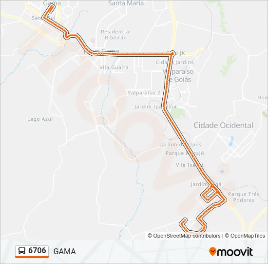 6706 Bus Line Map
