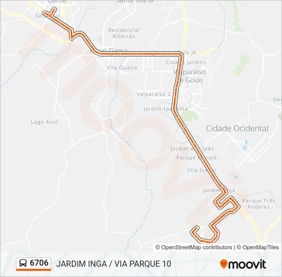 6706 Bus Line Map