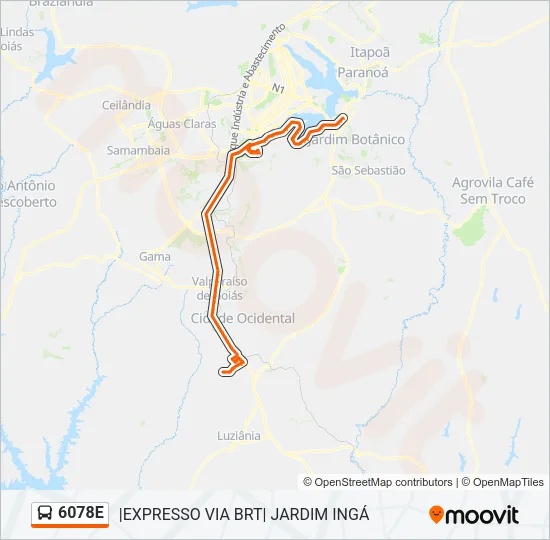 6078E Bus Line Map