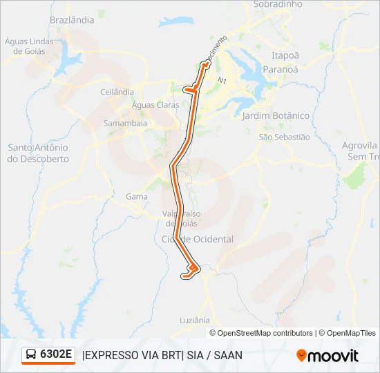 6302E Bus Line Map