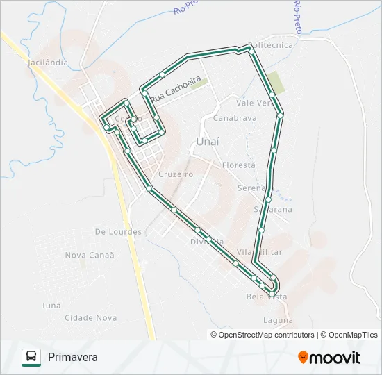 PRIMAVERA Bus Line Map