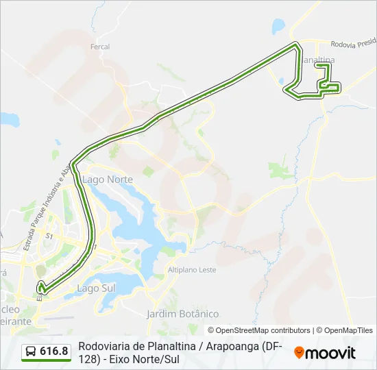 616.8 Bus Line Map