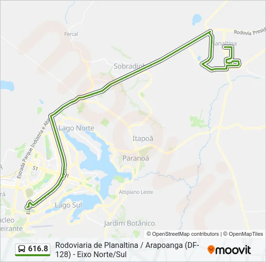 616.8 Bus Line Map
