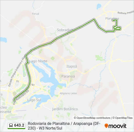 643.2 Bus Line Map