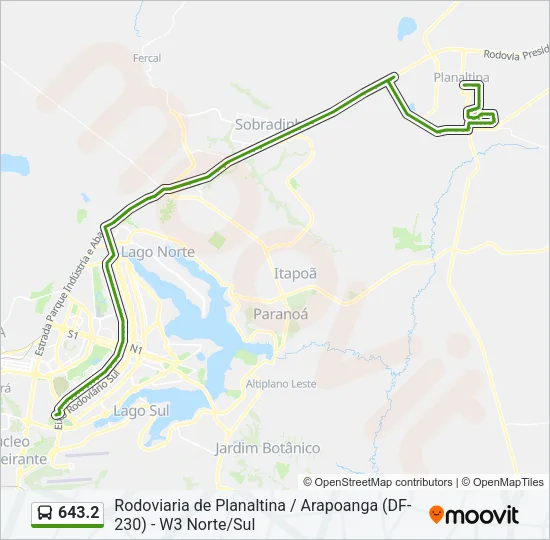 643.2 Bus Line Map