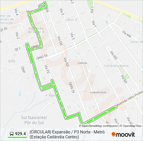 929.4 Bus Line Map