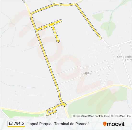 784.5 Bus Line Map