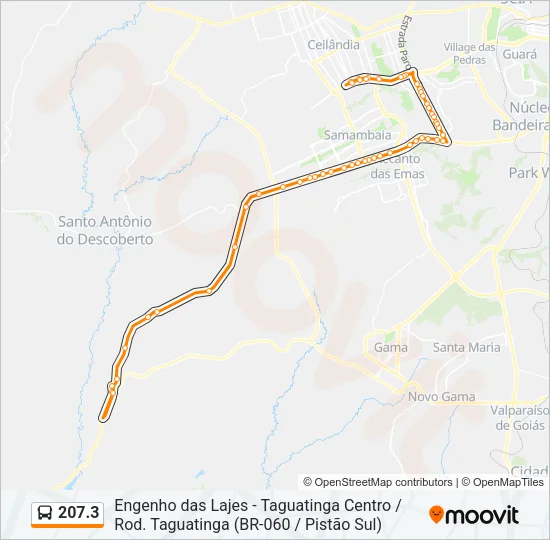 207.3 Bus Line Map